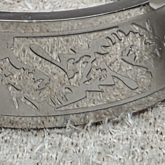 Stainless Steel Men's Dragon Ring (813) - Picture 2 of 3